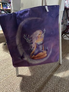 Purple Fairy Graphic Tote Bag